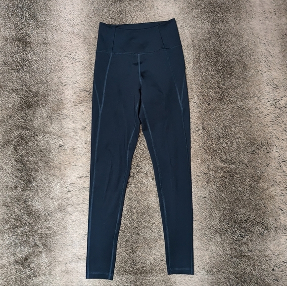 Girlfriend Collective Compressive High Rise Leggings Navy Women's Small - Picture 2 of 7